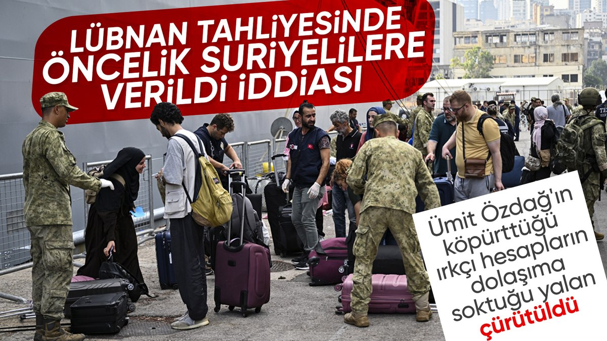 DMM: Lübnan’dan tahliyeler sorunsuz devam etmektedir