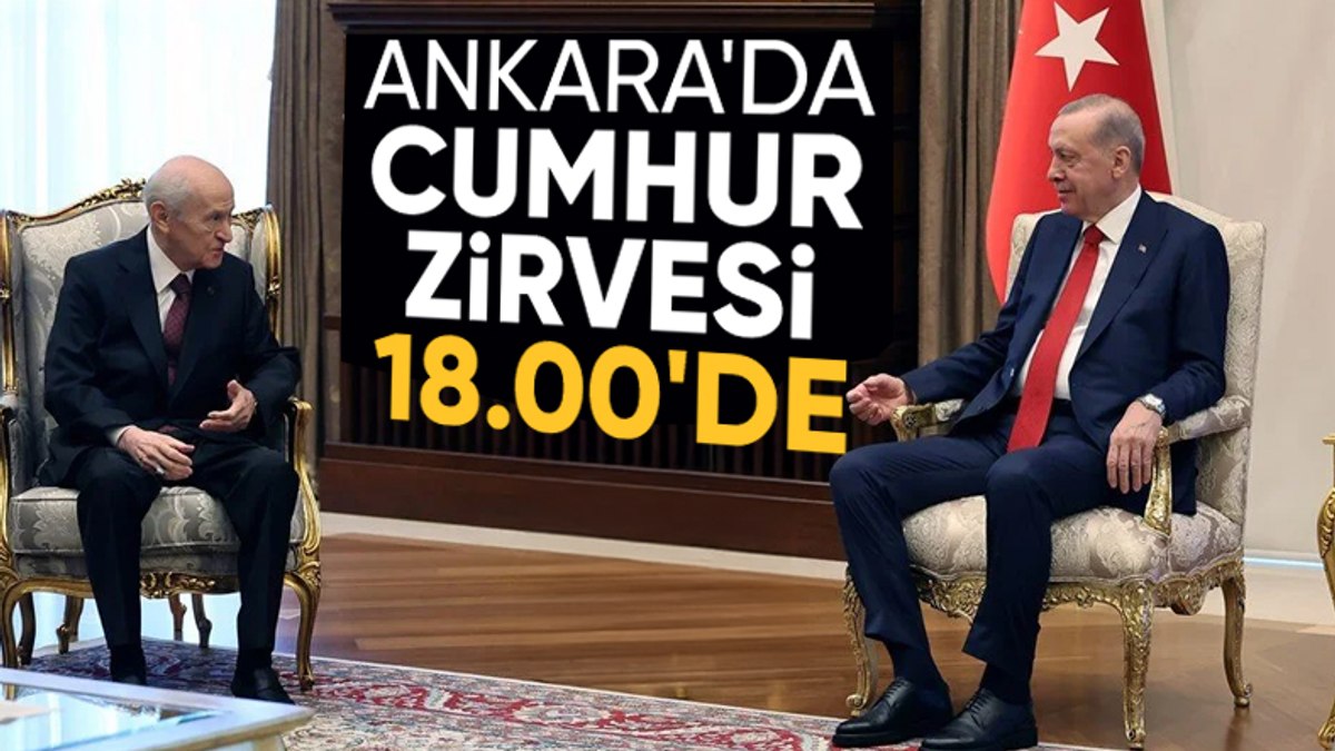 Cumhurbaşkanı Erdoğan, Devlet Bahçeli ile bir araya geldi