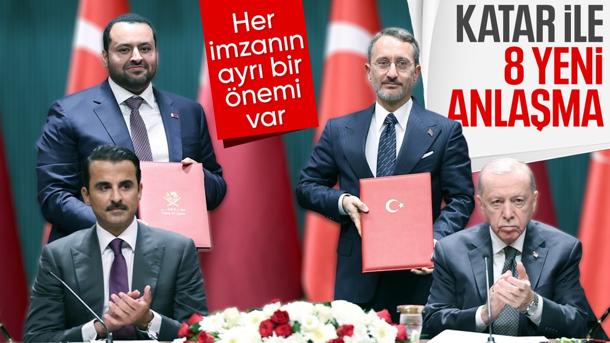 Türkiye ile Katar arasında 8 yeni anlaşma imzalandı
