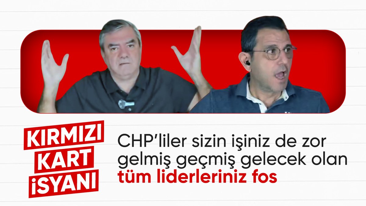 Fatih Portakal ve Yılmaz Özdil’den Özgür Özel’e kırmızı kart tepkisi