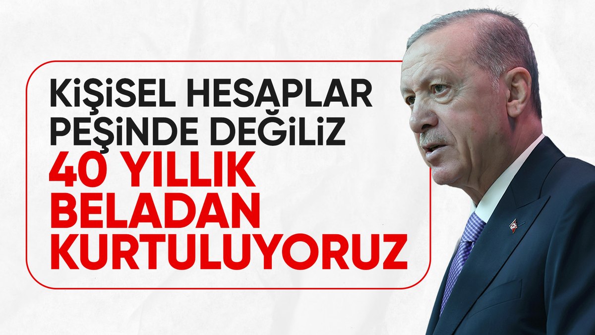 Cumhurbaşkanı Erdoğan’dan ‘Terörsüz Türkiye’ vurgusu