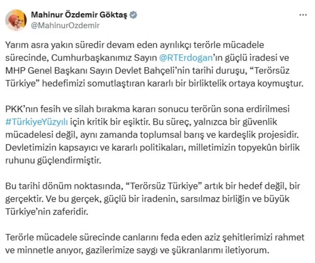 Bakan Göktaş: ‘Terörsüz Türkiye artık bir gerçektir’